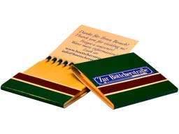 Streichholzbriefchen, 50 x 53mm, mit 4- farbigem Druck, Inhalt ca. 20 Hölzer – Produktbild 1 von 1