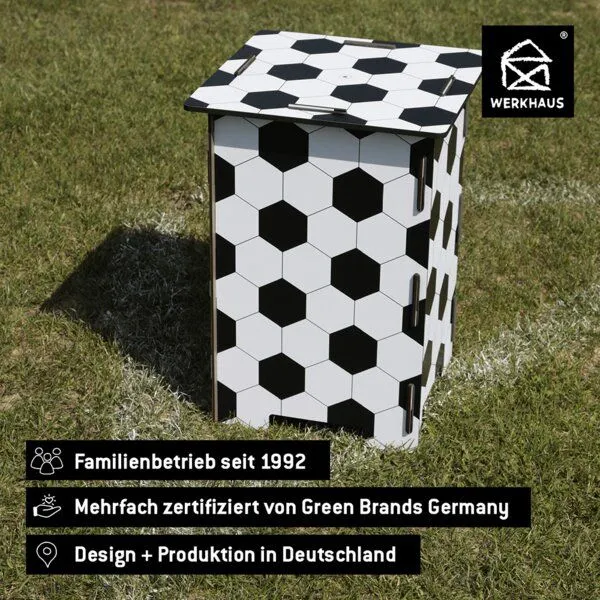 WERKHAUS WERKHAUS Photohocker - Fußballmuster – Produktbild 6 von 6