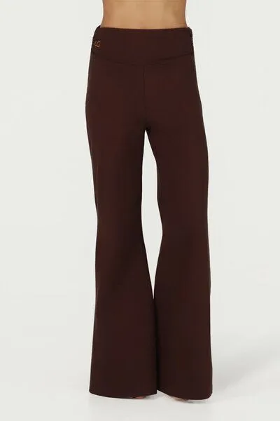 Urban Goddess Urban Goddess Maeve weite Yogahose mit Midwaist, Cacao (braun), – Produktbild 4 von 4
