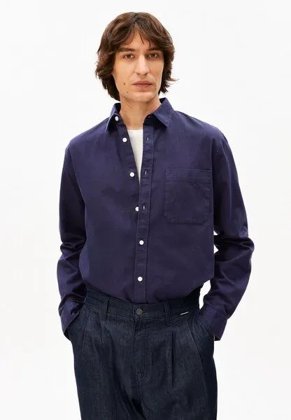 ARMEDANGELS ARMEDANGELS GMT DYE LINO Herren Hemd aus Leinen-Mix, Tinted navy, – Produktbild 1 von 4