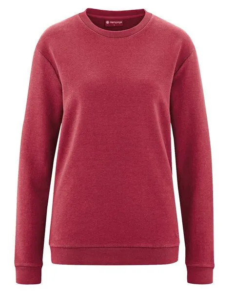 HempAge HempAge Unisex Sweatshirt Hanf/Biobaumwolle, Cuvee(rot), – Produktbild 1 von 3
