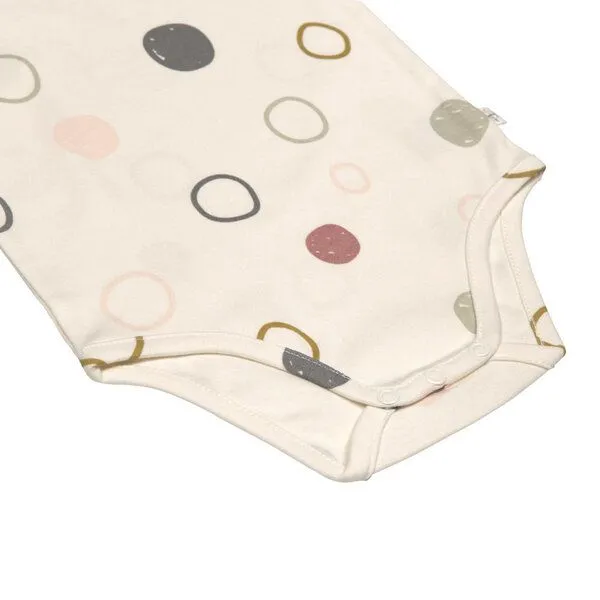 Lässig Lässig Baby Kurzarmbody - GOTS zertifiziert NEU, Circles offwhite, – Produktbild 4 von 4