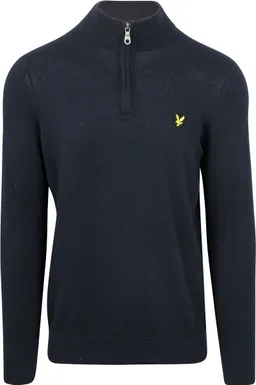 Lyle and Scott Lyle & Scott Half Zip Pull Merino Wolle Navy - Größe XL – Produktbild 1 von 1