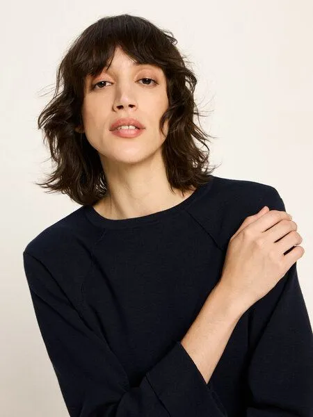 LANIUS LANIUS Pullover in Punto Milano, Midnight, – Produktbild 3 von 4