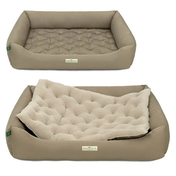 HOUND & NATURE HOUND & NATURE Öko Hundebett ZÜRICH, Taupe, – Produktbild 4 von 4