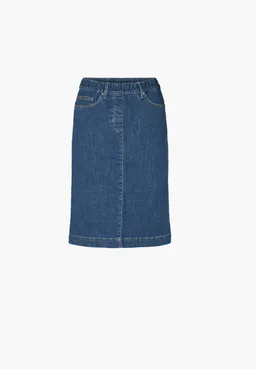 LAURIE LAURIE Damen vegan Rock Denim Susanna Blau Denim – Produktbild 1 von 1