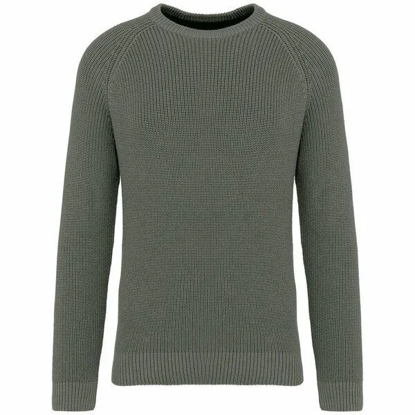 YTWOO YTWOO Heavy Knit Herrenpullover, Organic khaki, – Produktbild 1 von 4