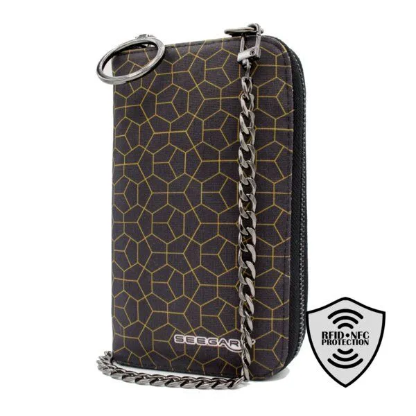 Seegarn Seegarn-Täschle / 2in1 Handy-Tasche und Geldbeutel (MB36), K2 - kette schwarz, – Produktbild 2 von 5