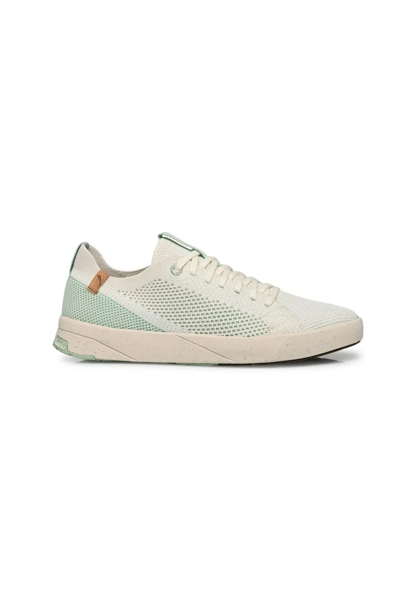 SAOLA SAOLA Damen vegan Sneaker Damen Cannon Knit 2.0 Weiß / Cameo Grün, Hellgrün, – Produktbild 1 von 2