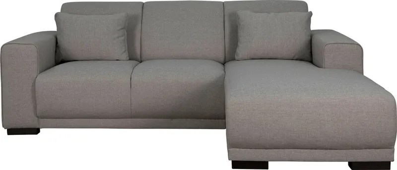 OTTO home Ecksofa BORNHOLM L-Form, B: 234 cm - OTTO. Verlässliche Qualität., Recamiere links oder rechts bestellbar, Wellenfederung, inkl. 2 Kissen, Braun, – Produktbild 2 von 8