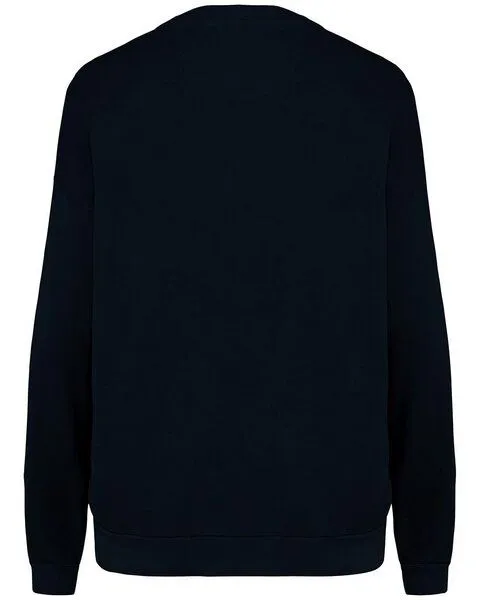 YTWOO YTWOO Unisex Oversized French Terry Sweatshirt aus 100% Bio-Baumwolle - Made in Portugal, Schwarz, – Produktbild 4 von 4
