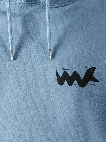 FANTASTIC REALITY STUDIOS Fantastic Reality Studios Snake Boxy Fit Hoodie – Bio-Baumwolle, Unisex, Blau, – Produktbild 4 von 4