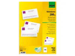 Sigel 150 Sigel Visitenkarten MP weiß – Produktbild 1 von 1