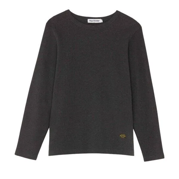Kings Of Indigo Kings Of Indigo Longsleeve Nezer, Anthrazit (grau), – Produktbild 4 von 4