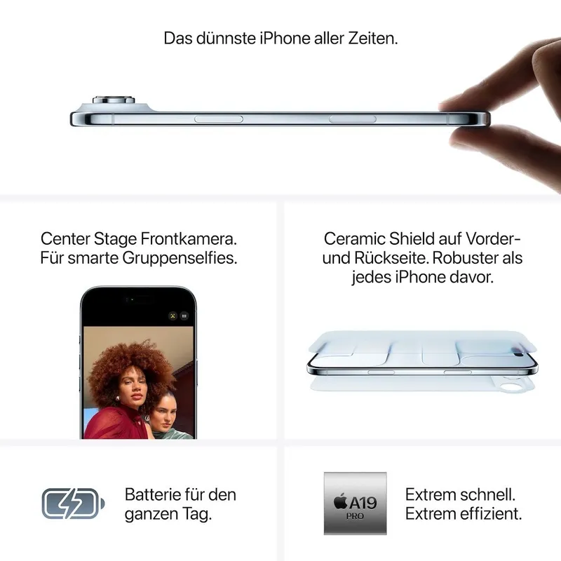 Apple Apple iPhone Air 256GB, Himmelblau, – Produktbild 7 von 8