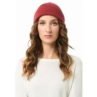 ORGANICATION ORGANICATION Unisex Strick-Beanie aus Bio-Baumwolle, Merlot, – Produktbild 1 von 1