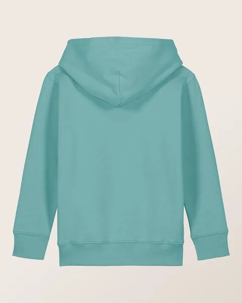 THE FACE OF ELEMENTS THE FACE OF ELEMENTS Essential - Relaxed Fit Kids Hoodie aus 100% Bio-Baumwolle, Seafoam (grün), – Produktbild 4 von 4