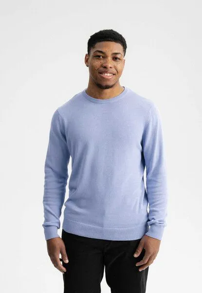 MELA MELA Feinstrick Pullover Style HIMAL aus 100% Bio-Baumwolle, Forgetmenot, – Produktbild 1 von 4
