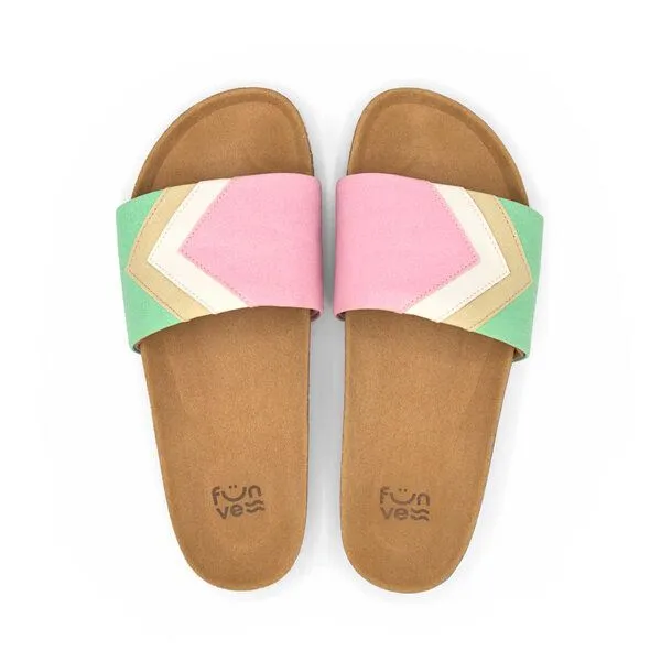 Fünve Fünve Vegane Slides mit Fußbett | Herren, Strawberry (rosa), – Produktbild 2 von 4