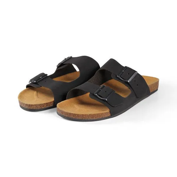 Fairticken Fairticken CORGHO vegane "NoBuck" Unisex Sandale, Schwarz, – Produktbild 3 von 3