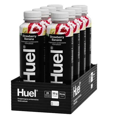 HUEL Huel Black Edition Trinkmahlzeit - 500ml - Strawberry Banana – Produktbild 1 von 1