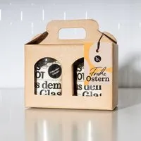 brotstoff brotstoff Frohe Ostern - Geschenkset - Box mit zwei Brotbackmischungen im Glas – Produktbild 1 von 1