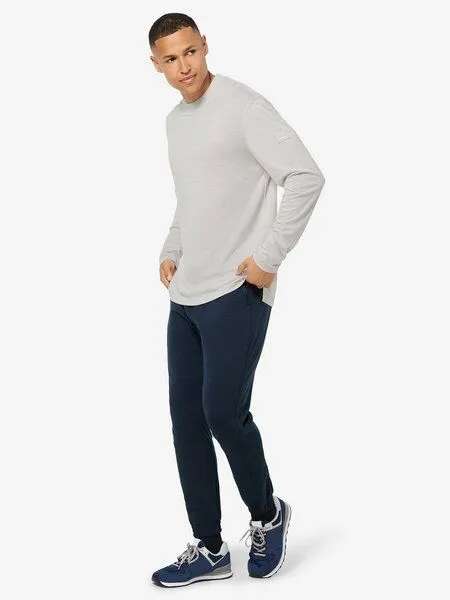Super.Natural Super.Natural M Casual Rib Bio J LS für Herren, White stone melange, – Produktbild 3 von 4