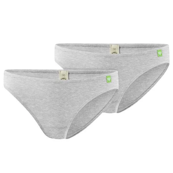 kleiderhelden kleiderhelden SlipTease 2er Pack Unterhose, 2x grau, – Produktbild 1 von 4