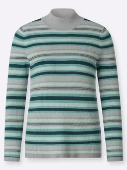 Witt Streifenpullover salbei-petrol-geringelt – Produktbild 1 von 1