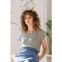 WiDDA WiDDA Damen vegan Blouse Beat Dots White – Produktbild 1 von 1