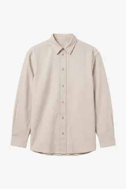KnowledgeCotton Apparel KnowledgeCotton Apparel Damen vegan Hemd Vega Relaxed Flanell Helles Federgrau – Produktbild 1 von 1