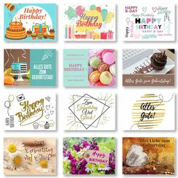 Domelo Domelo 12er Set Geburtstagskarten mit Umschlag Glückwunschkarten Postkarte als Grußkarten – Produktbild 1 von 1