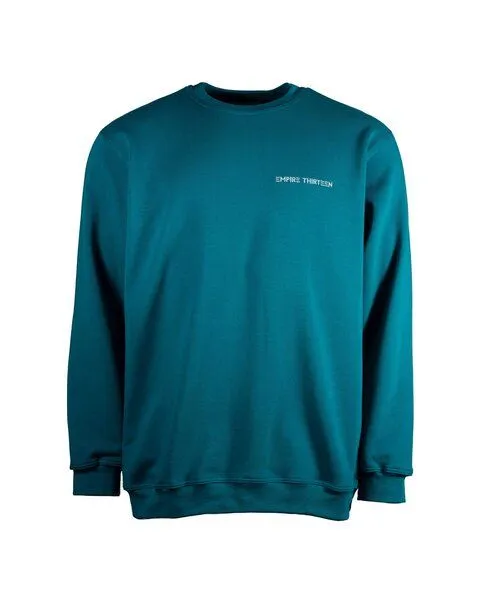 EMPIRE-THIRTEEN Sweater EMPIRE-THIRTEEN, Petrol, – Produktbild 1 von 4