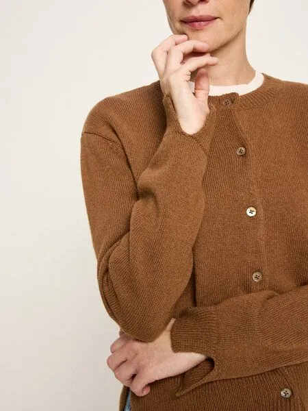 LANIUS LANIUS Boxy Strickjacke, Brown, – Produktbild 4 von 4
