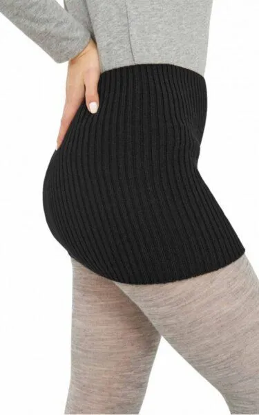 Apu Kuntur Apu Kuntur Rock & Nierenwärmer aus Baby Alpaka - RIPP, Schwarz, – Produktbild 1 von 1