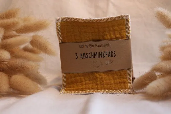 mango.bananen mango.bananen Abschminkpad waschbar, Mango-gelb, – Produktbild 3 von 5