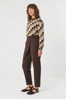 SKFK SKFK Damen vegan Hose Ezama Braun – Produktbild 1 von 1