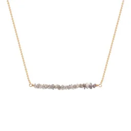 Eppi Eppi Goldener Choker mit rosa ungeschliffenen Diamanten Wandalee – Produktbild 1 von 1