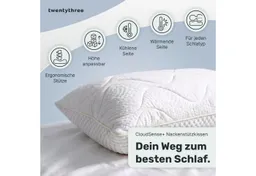 twenty:three® Nackenkissen CloudSense+ Nackenkissen, Atmungsaktiv, Ultraweich, 100% TENCEL™ Lyocell – Produktbild 1 von 1
