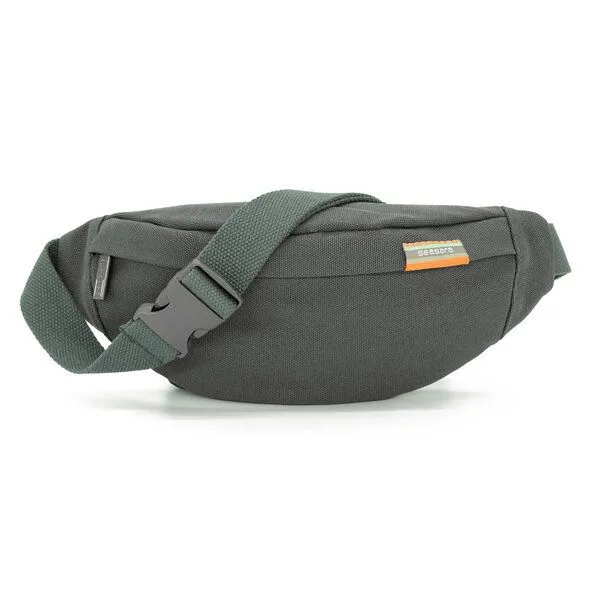 seasara seasara Bauchtasche Canvas aus Bio-Baumwolle/Hanf, Grau, – Produktbild 1 von 4