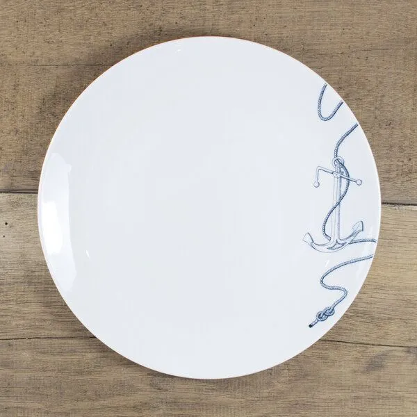 Bow & Hummingbird Bow & Hummingbird Porzellanteller Anker – Produktbild 1 von 2