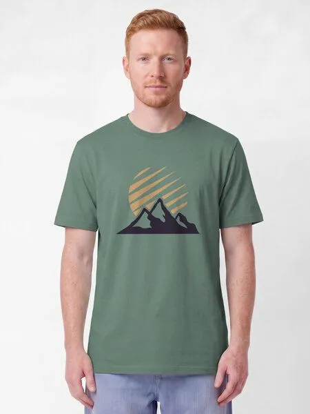 watapparel watapparel T-Shirt Unisex Mountain and Sun, Green bay, – Produktbild 2 von 3