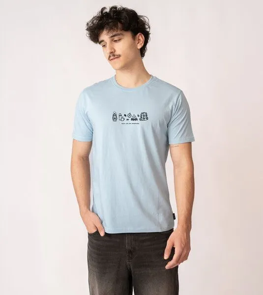 Gary Mash GARY MASH Shirt Ready for new adventures aus Biobaumwolle, Blau, – Produktbild 4 von 4