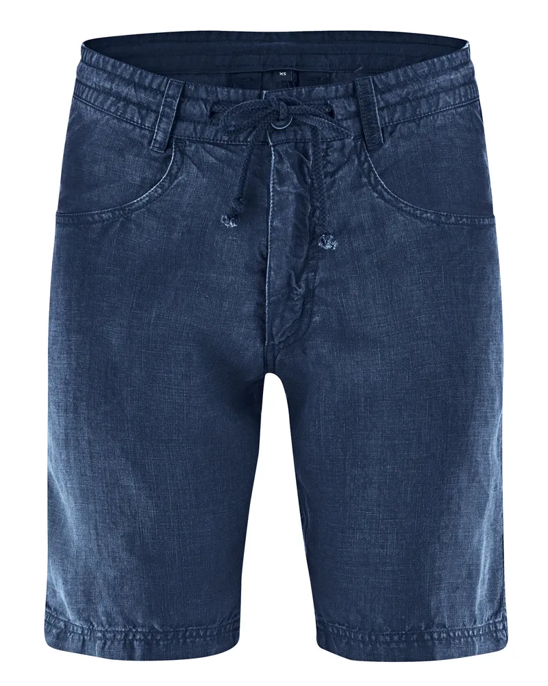 HempAge Hempage Damen vegan Shorts In Marineblau, Blau, – Produktbild 1 von 2
