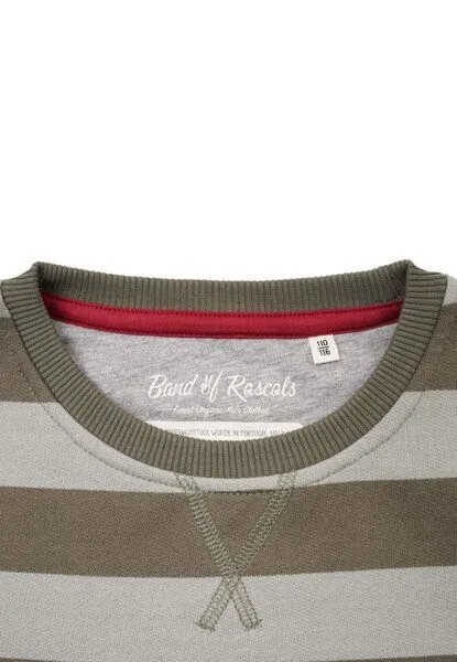 Band of Rascals Band of Rascals Striped Sweat, Olive-moos, – Produktbild 4 von 4