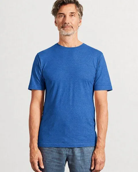 HempAge HempAge Herren T-Shirt Hanf/Bio-Baumwolle, Royal (blau), – Produktbild 1 von 5