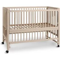 tiSsi Beistell- und Babybett Hajo Buche 120 x 60 cm, seiden-beige, Natur, – Produktbild 1 von 1