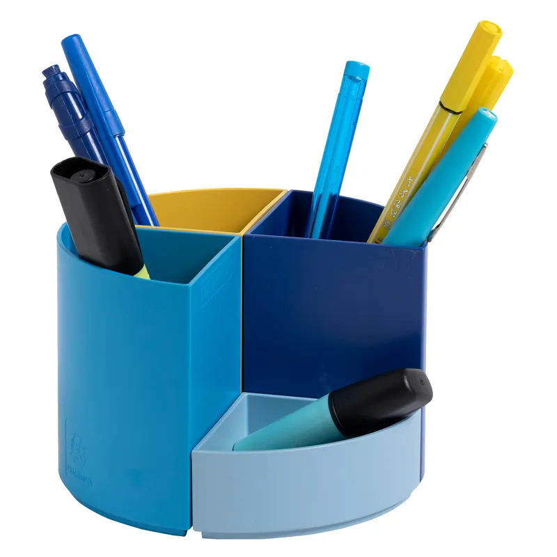 Exacompta Exacompta Stifteköcher 'The Quarter' BEE BLUE, 4 Fächer – Produktbild 1 von 3