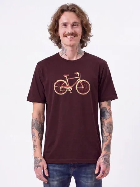 watapparel watapparel T-Shirt Unisex Red Bike, Red brown, – Produktbild 2 von 2