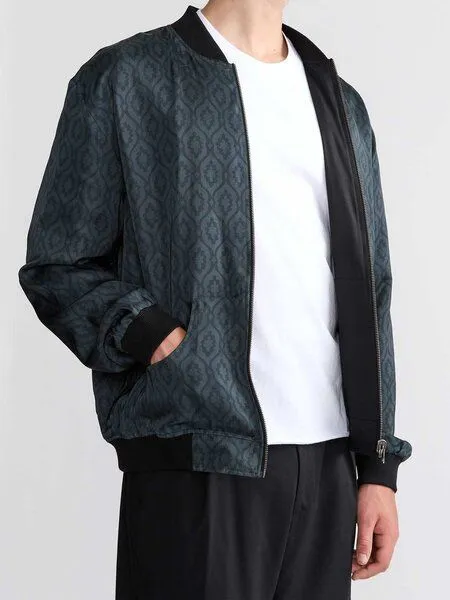 Yahmo Yahmo Cupro/Tencel Laslo Wendejacke, Opal/black (grün), – Produktbild 3 von 3